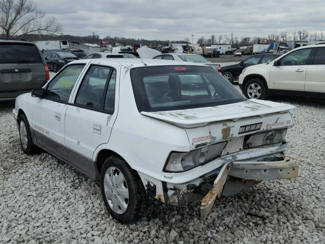 1B3XP68KXNN267810 - 1992 DODGE SHADOW ES WHITE photo 3