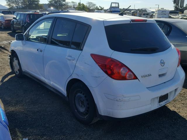 3N1BC1CP8AL414763 - 2010 NISSAN VERSA S WHITE photo 3