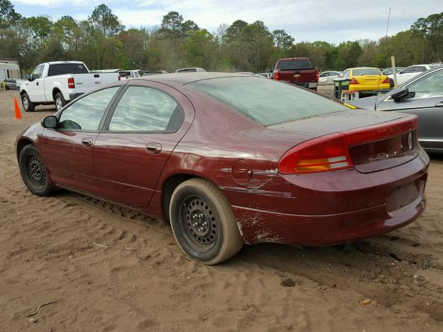 2B3HD46R1YH372511 - 2000 DODGE INTREPID RED photo 3