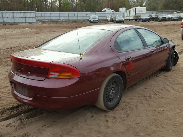 2B3HD46R1YH372511 - 2000 DODGE INTREPID RED photo 4