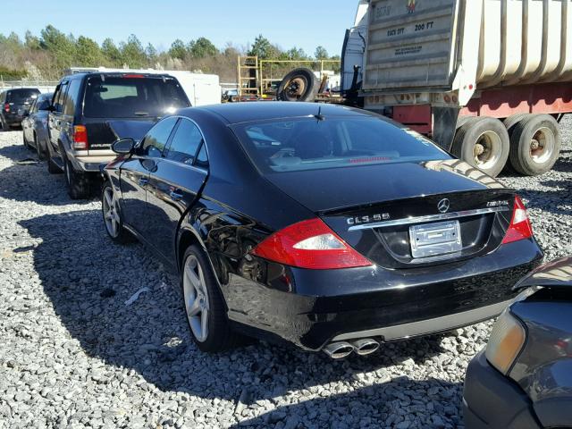 WDDDJ76X66A024632 - 2006 MERCEDES-BENZ CLS 55 AMG BLACK photo 3