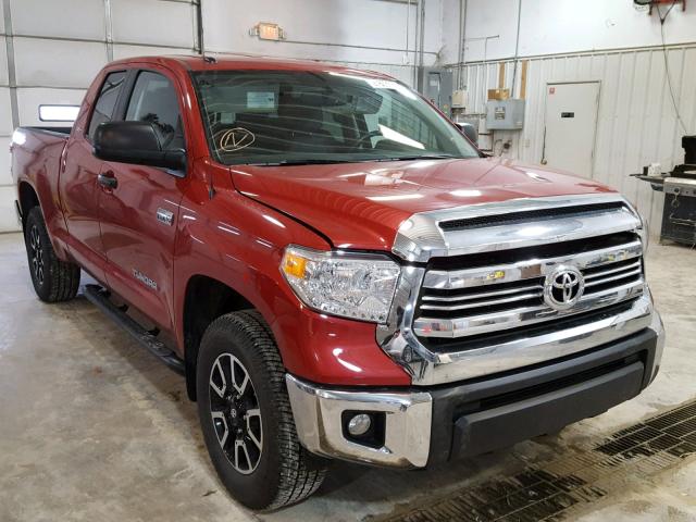 5TFUW5F12HX652229 - 2017 TOYOTA TUNDRA DOU RED photo 1