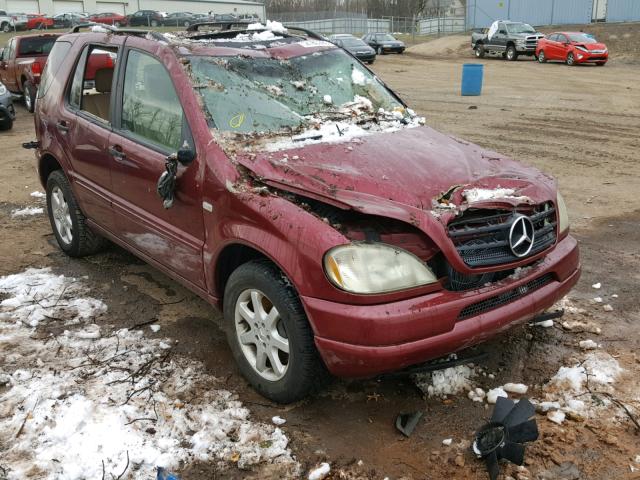 4JGAB72E7YA189814 - 2000 MERCEDES-BENZ ML 430 BURGUNDY photo 1