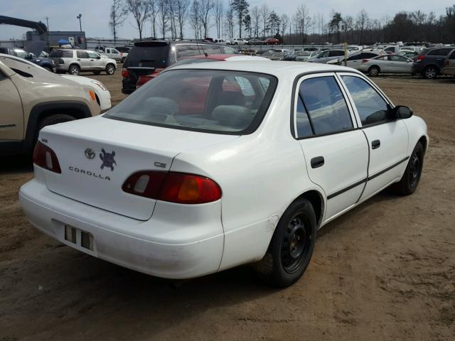 1NXBR12E2YZ318666 - 2000 TOYOTA COROLLA VE WHITE photo 4