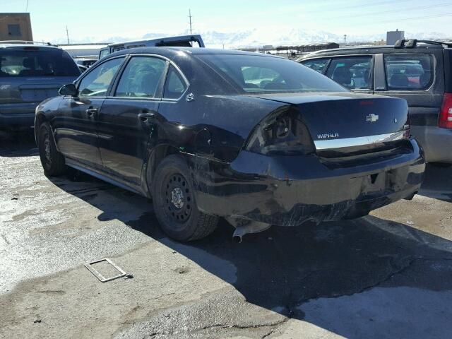 2G1WS57M691265588 - 2009 CHEVROLET IMPALA POL BLACK photo 3