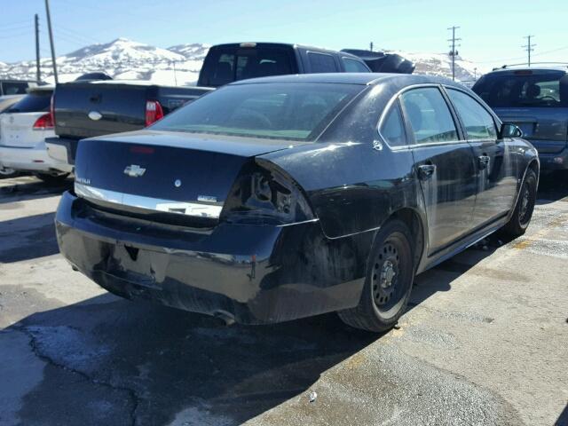 2G1WS57M691265588 - 2009 CHEVROLET IMPALA POL BLACK photo 4