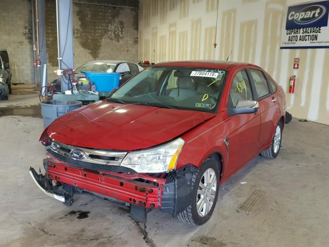 1FAHP37N49W235227 - 2009 FORD FOCUS SEL RED photo 2