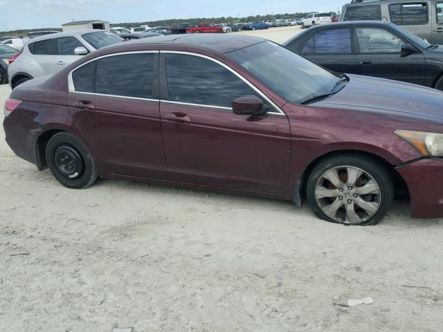 1HGCP26838A125616 - 2008 HONDA ACCORD EXL BURGUNDY photo 9