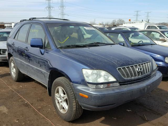 JTJHF10U510212918 - 2001 LEXUS RX 300 BLUE photo 1