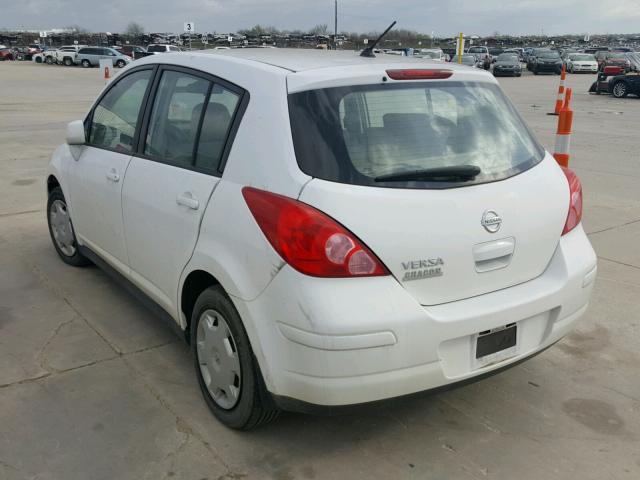 3N1BC13E99L442386 - 2009 NISSAN VERSA S WHITE photo 3