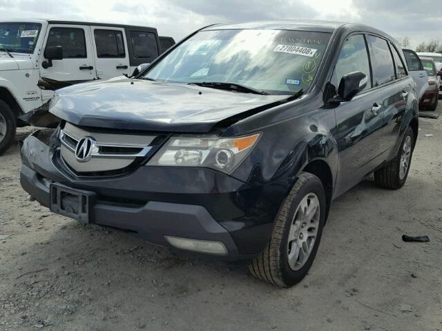 2HNYD28497H501138 - 2007 ACURA MDX TECHNO BLACK photo 2