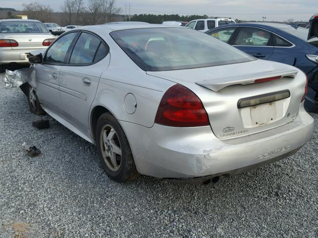 2G2WP522941333216 - 2004 PONTIAC GRAND PRIX SILVER photo 3
