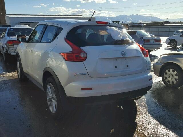 JN8AF5MV9ET362649 - 2014 NISSAN JUKE S WHITE photo 3