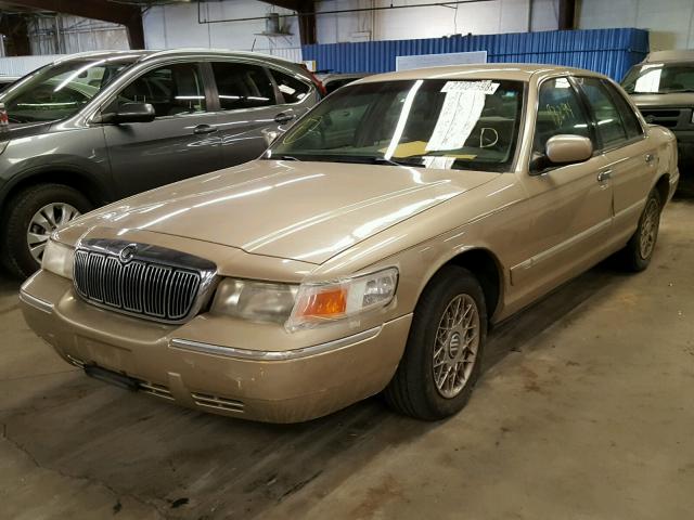 2MEFM74W6XX638334 - 1999 MERCURY GRAND MARQ TAN photo 2