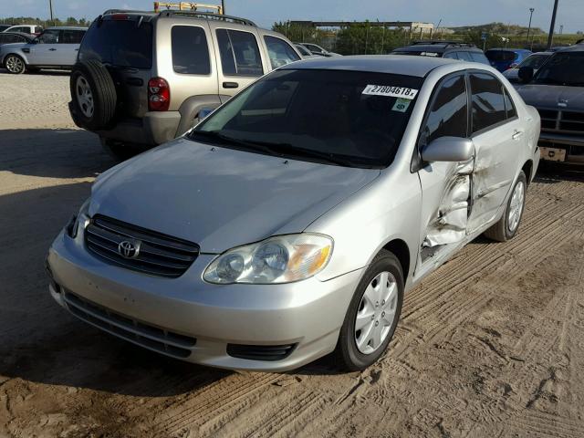 1NXBR32E64Z336724 - 2004 TOYOTA COROLLA CE SILVER photo 2