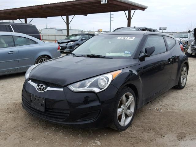 KMHTC6AD3CU043278 - 2012 HYUNDAI VELOSTER B BLACK photo 2