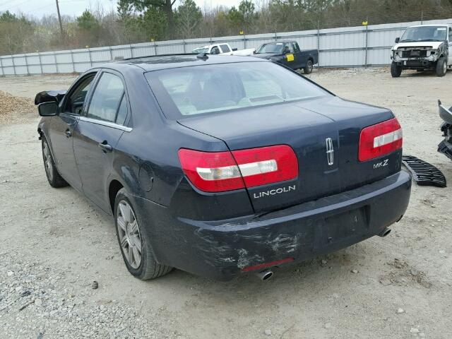 3LNHM26T88R657107 - 2008 LINCOLN MKZ BLUE photo 3