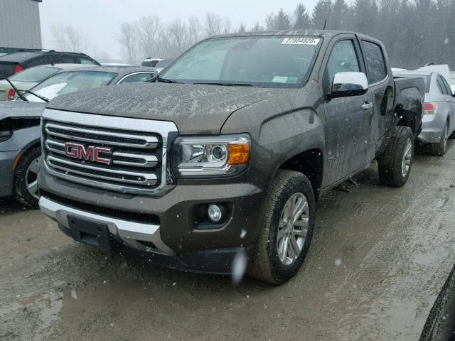 1GTG5CEA0F1156982 - 2015 GMC CANYON SLT BROWN photo 2