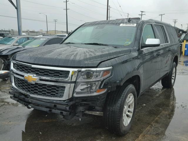 1GNSCJKC2FR277418 - 2015 CHEVROLET SUBURBAN C BLACK photo 2