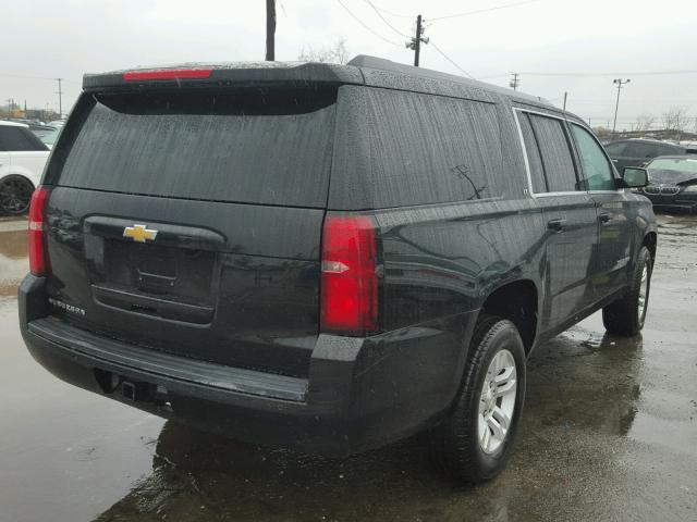 1GNSCJKC2FR277418 - 2015 CHEVROLET SUBURBAN C BLACK photo 4