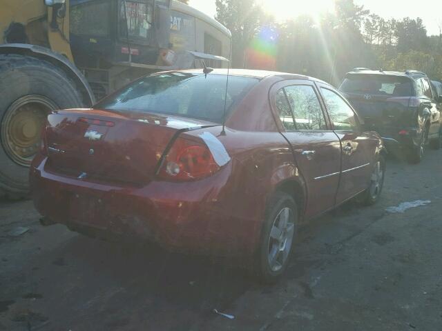 1G1AD5F50A7202475 - 2010 CHEVROLET COBALT 1LT RED photo 4