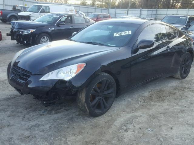 KMHHT6KD2AU008359 - 2010 HYUNDAI GENESIS CO BLACK photo 2