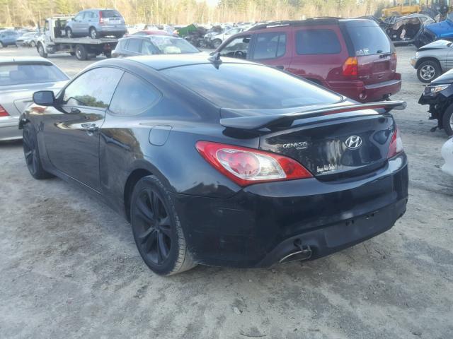 KMHHT6KD2AU008359 - 2010 HYUNDAI GENESIS CO BLACK photo 3