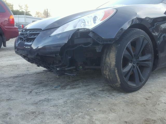 KMHHT6KD2AU008359 - 2010 HYUNDAI GENESIS CO BLACK photo 9