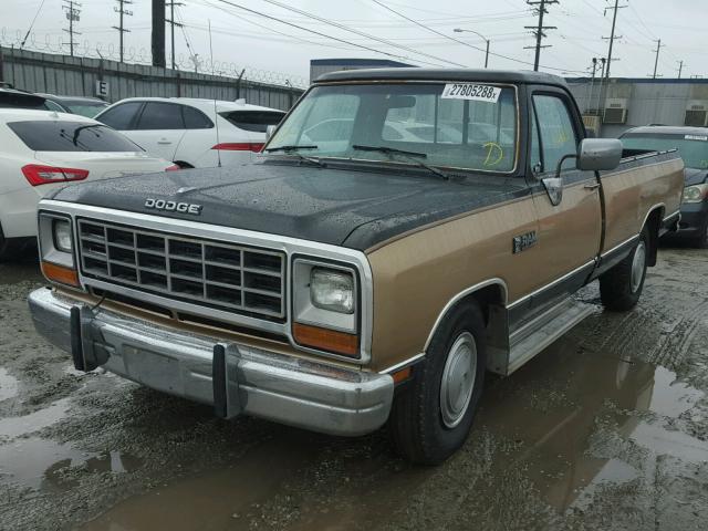 1B7KE2684LS654852 - 1990 DODGE D-SERIES D TWO TONE photo 2