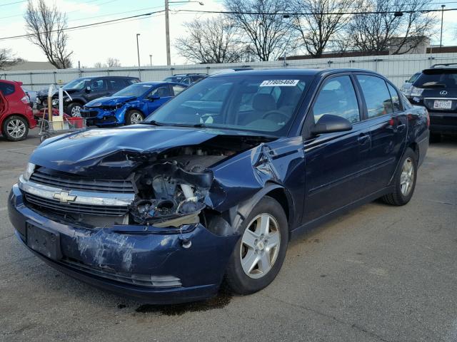 1G1ZT52855F334214 - 2005 CHEVROLET MALIBU LS BLUE photo 2