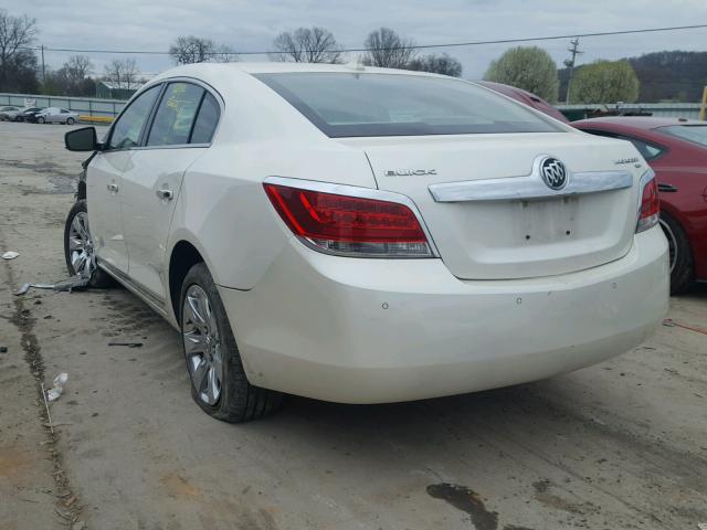 1G4GC5ED5BF186905 - 2011 BUICK LACROSSE C WHITE photo 3