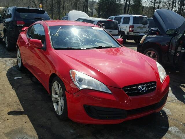 KMHHT6KDXAU004642 - 2010 HYUNDAI GENESIS CO RED photo 1