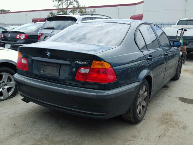 WBAAV33401FU80302 - 2001 BMW 325 I GREEN photo 4