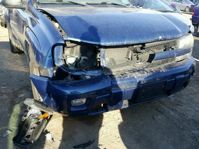 1GNDT13S852249404 - 2005 CHEVROLET TRAILBLAZE BLUE photo 9