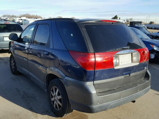 3G5DA03E53S509169 - 2003 BUICK RENDEZVOUS BLUE photo 3