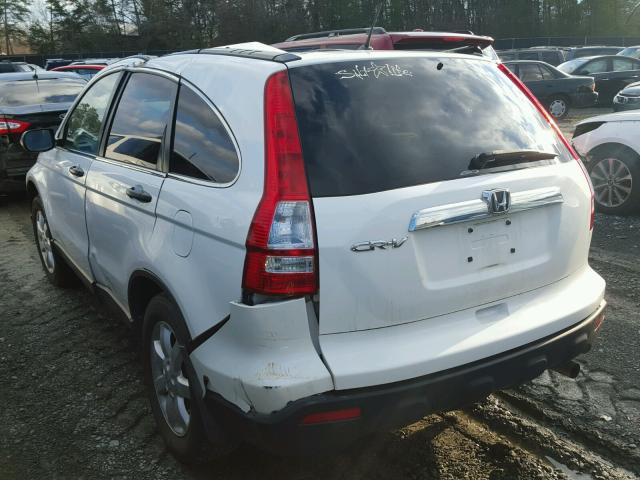 5J6RE48558L000659 - 2008 HONDA CR-V EX WHITE photo 3