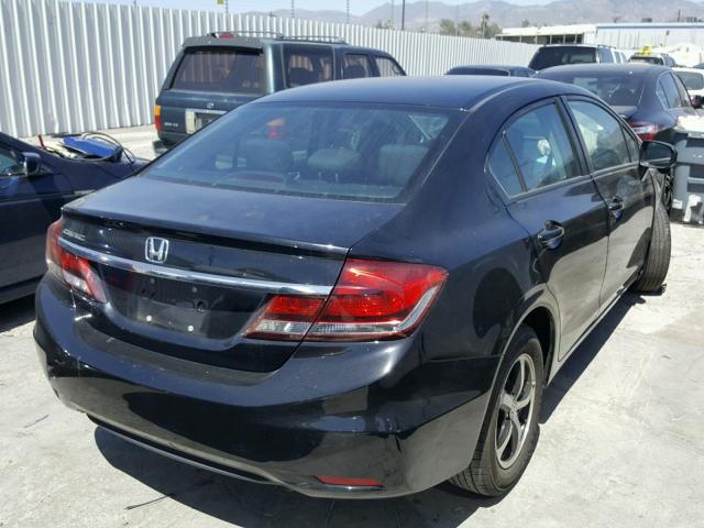 19XFB2F77FE265275 - 2015 HONDA CIVIC SE BLACK photo 4