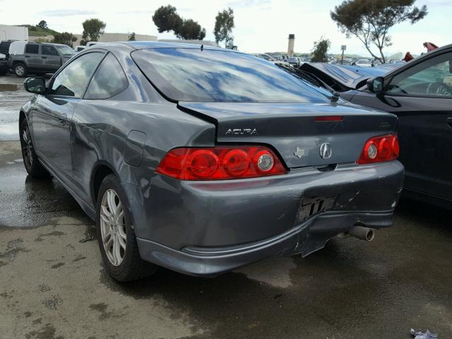 JH4DC54886S001107 - 2006 ACURA RSX GRAY photo 3