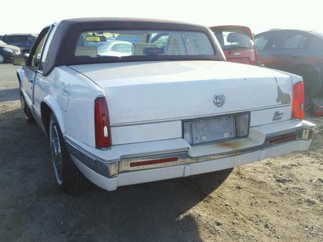 1G6EL1152KU628167 - 1989 CADILLAC ELDORADO WHITE photo 3