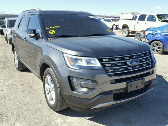 1FM5K8D87HGA76912 - 2017 FORD EXPLORER X BLACK photo 1