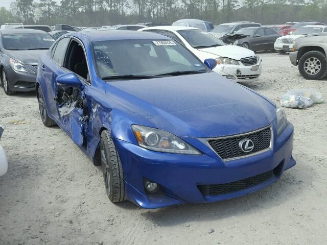 JTHBF5C22B5151427 - 2011 LEXUS IS 250 BLUE photo 1