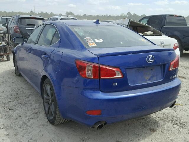 JTHBF5C22B5151427 - 2011 LEXUS IS 250 BLUE photo 3