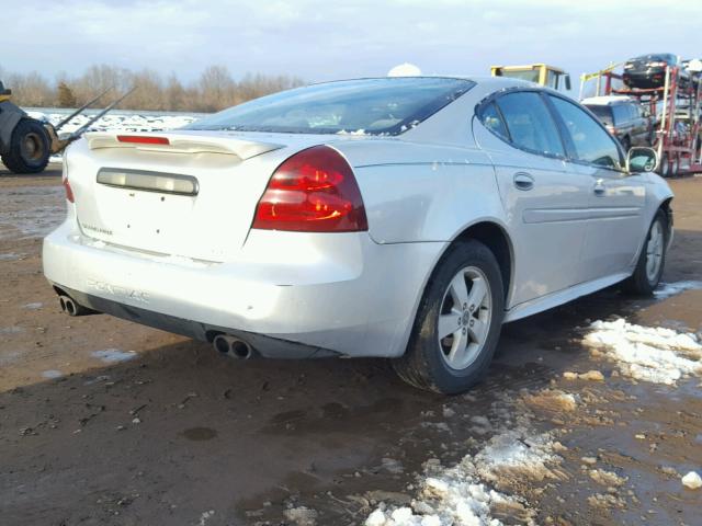 2G2WS522951231642 - 2005 PONTIAC GRAND PRIX SILVER photo 4