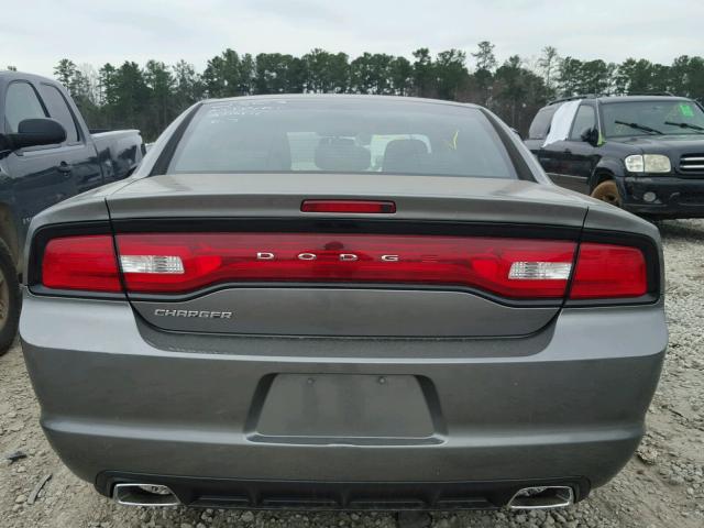 2B3CL3CG2BH552503 - 2011 DODGE CHARGER GRAY photo 9