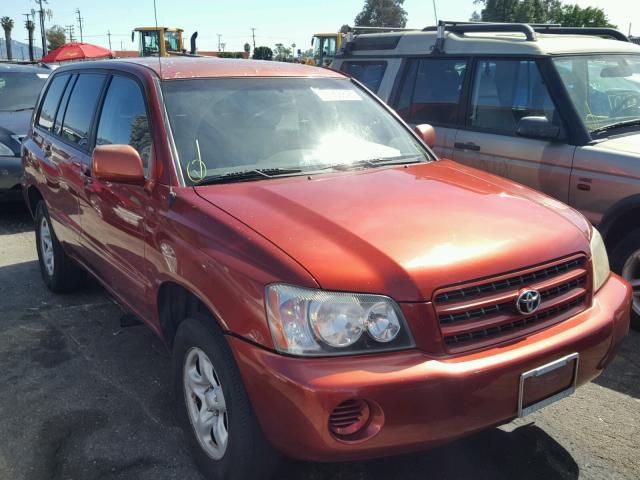 JTEGF21A720028912 - 2002 TOYOTA HIGHLANDER BURGUNDY photo 1