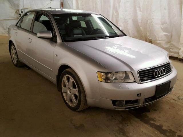 WAULC68E14A233518 - 2004 AUDI A4 1.8T QU SILVER photo 1