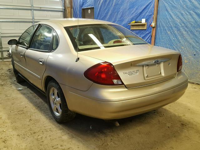 1FAFP53211A234083 - 2001 FORD TAURUS SE GOLD photo 3