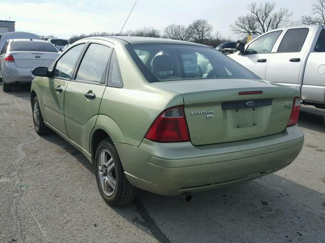 1FAFP34N47W170002 - 2007 FORD FOCUS ZX4 GREEN photo 3