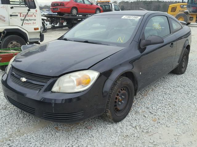 1G1AK15F377110312 - 2007 CHEVROLET COBALT LS BLACK photo 2