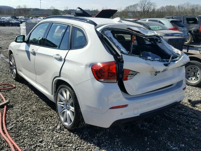 WBAVM5C58EVV92690 - 2014 BMW X1 XDRIVE3 WHITE photo 3